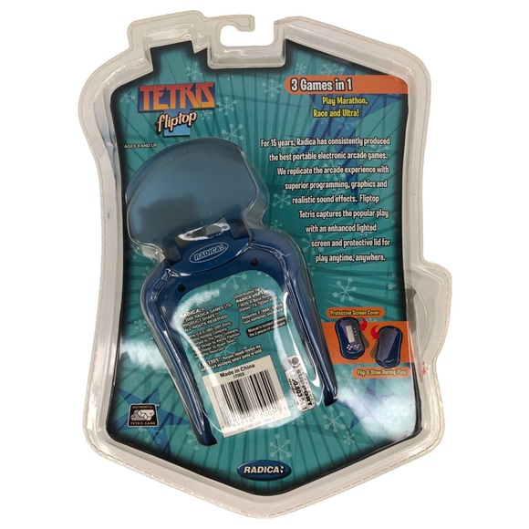 🆕 Tetris FlipTop Handheld Game Radica 2016 - Picture 2 of 3